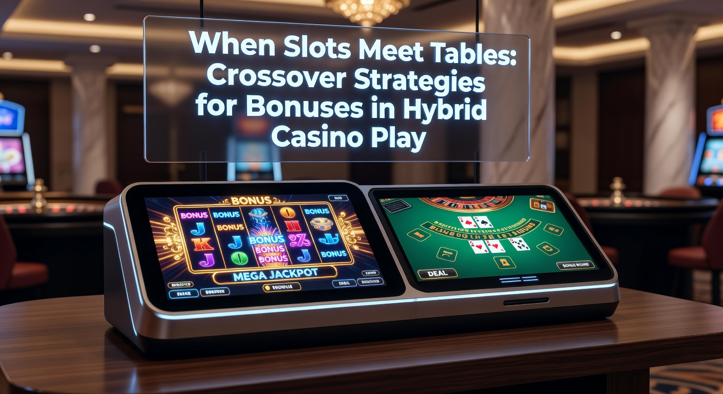 Moderne Casino-Szene mit Slots und Tischspielen, die nahtlos ineinander übergehen, symbolisiert hybrides Spielen