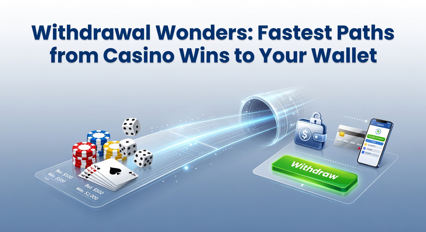 Grafik zeigt blitzschnelle Auszahlungspfade von Casino-Gewinnen direkt ins Wallet mit Echtzeit-Icons für Zahlungsmethoden